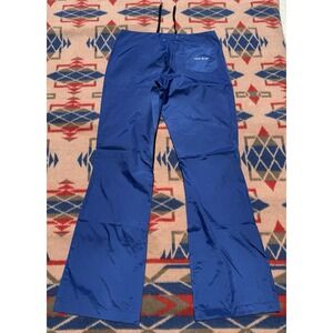 Vintage Tommy Hilfiger Pants Women Size 7 Flare Leg Y2K Nylon Drawstrings Pocket